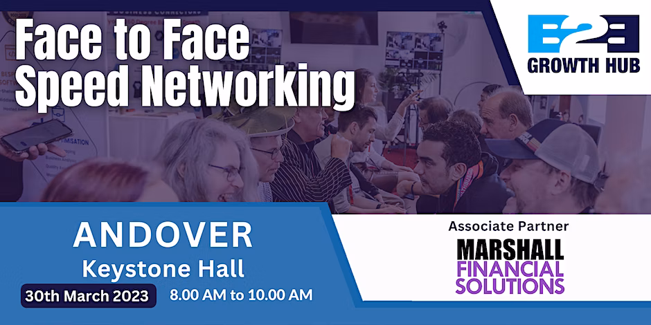 Andover Face 2 Face Morning Speed Networking - 30th March 2023