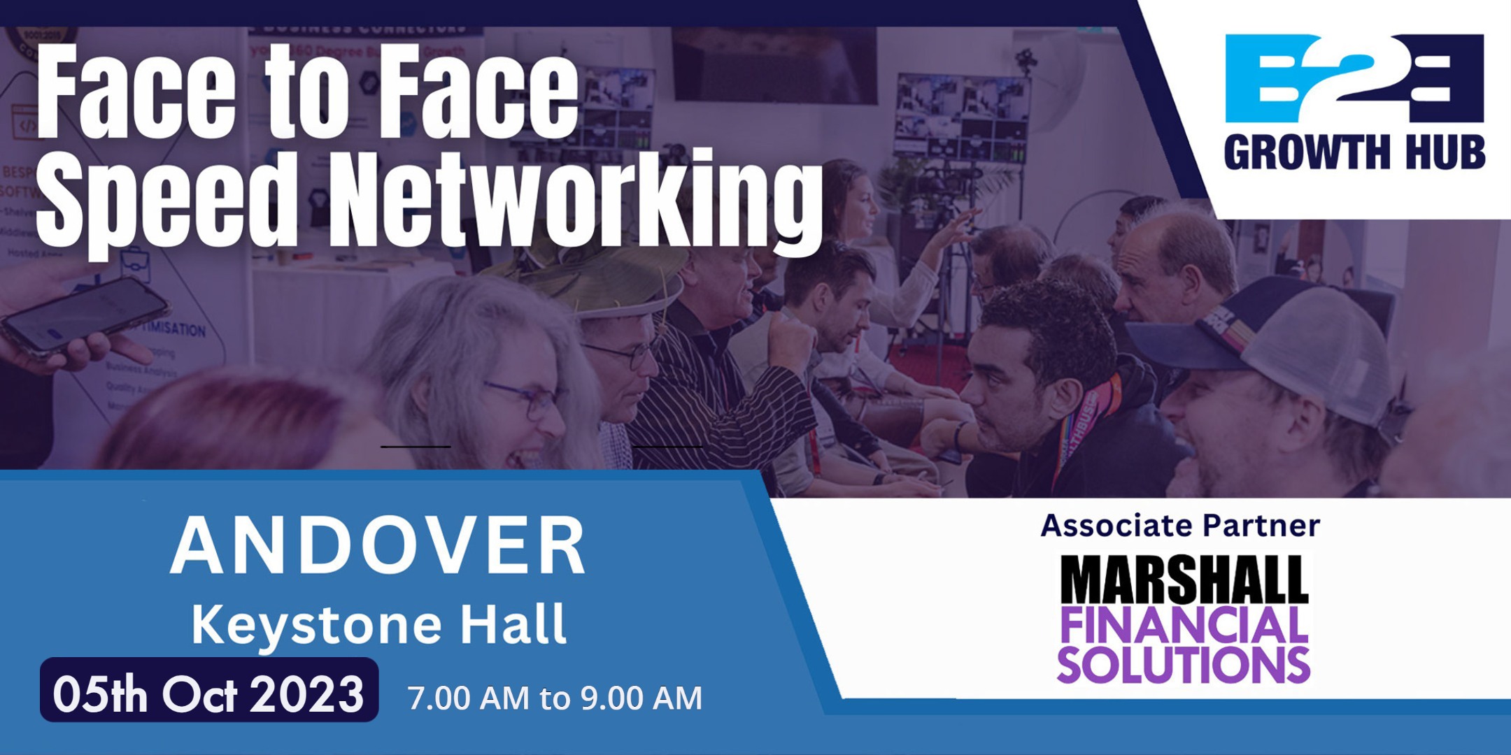 Andover Face 2 Face Morning Speed Networking - 05th Oct 2023