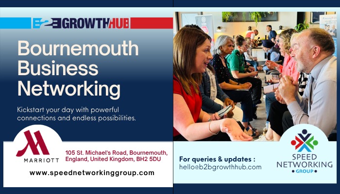 Bournemouth B2B Growth Hub Business Networking Event- 7th Aug 2025